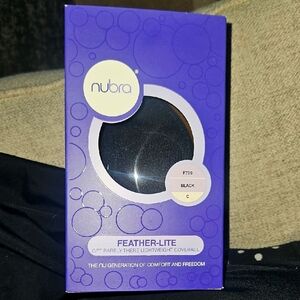 Nubra Feather-Lite Black Adhesive Bra